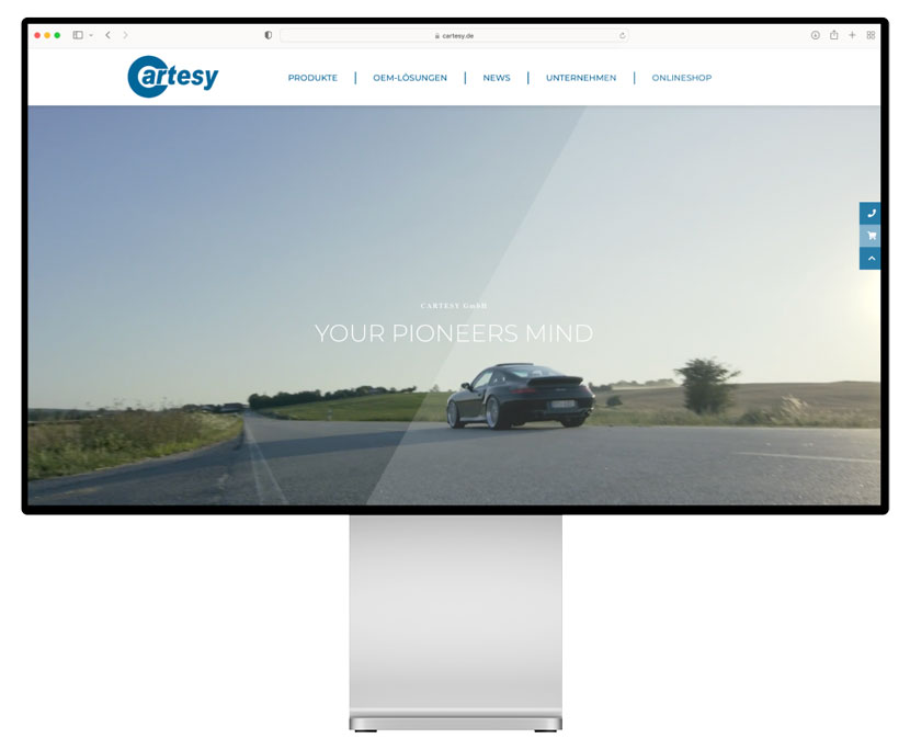 Website für Cartesy GmbH
