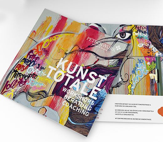 Petschwork Einladung Kunst Totale - Immagine Werbeagentur München